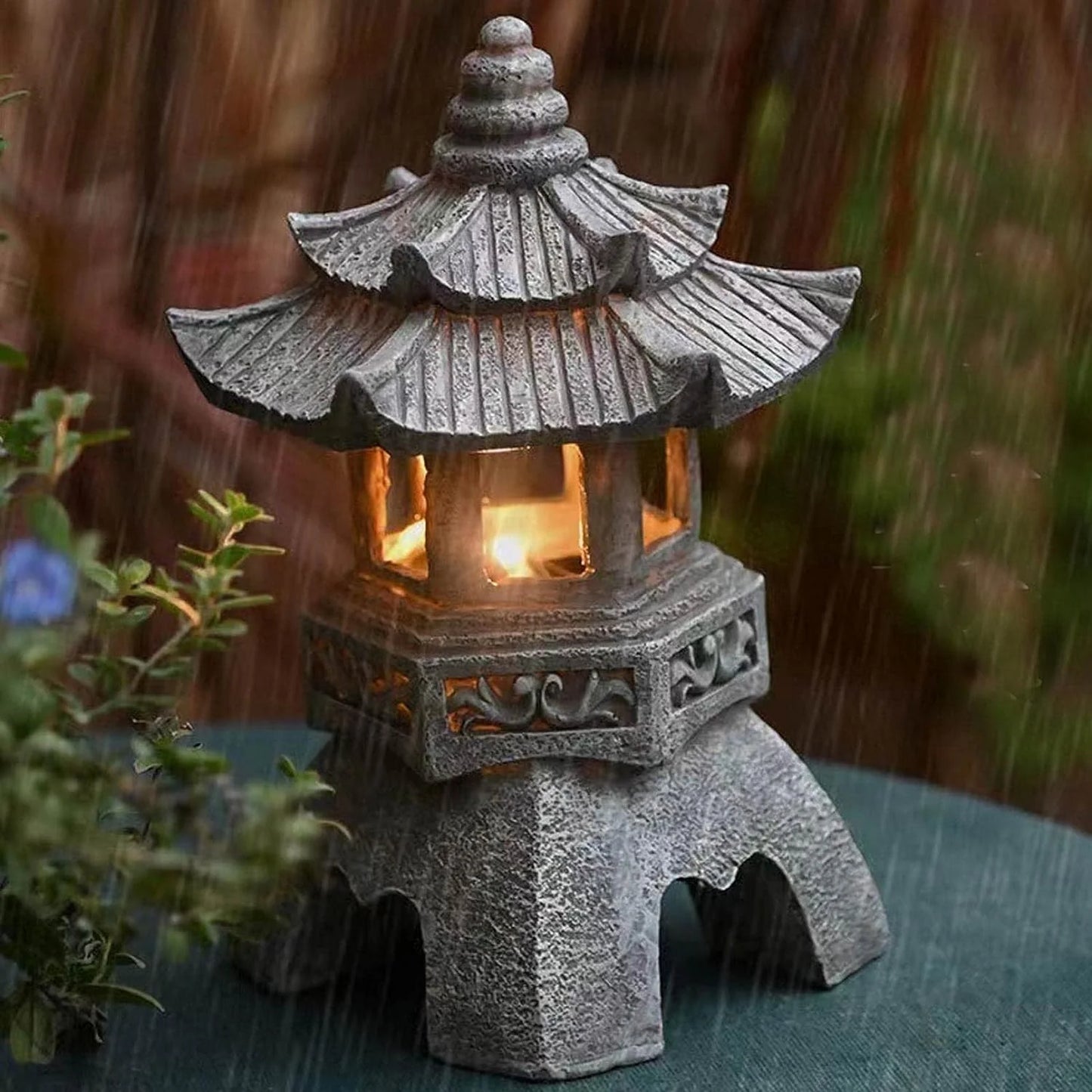 Solar Japanese Garden Lantern