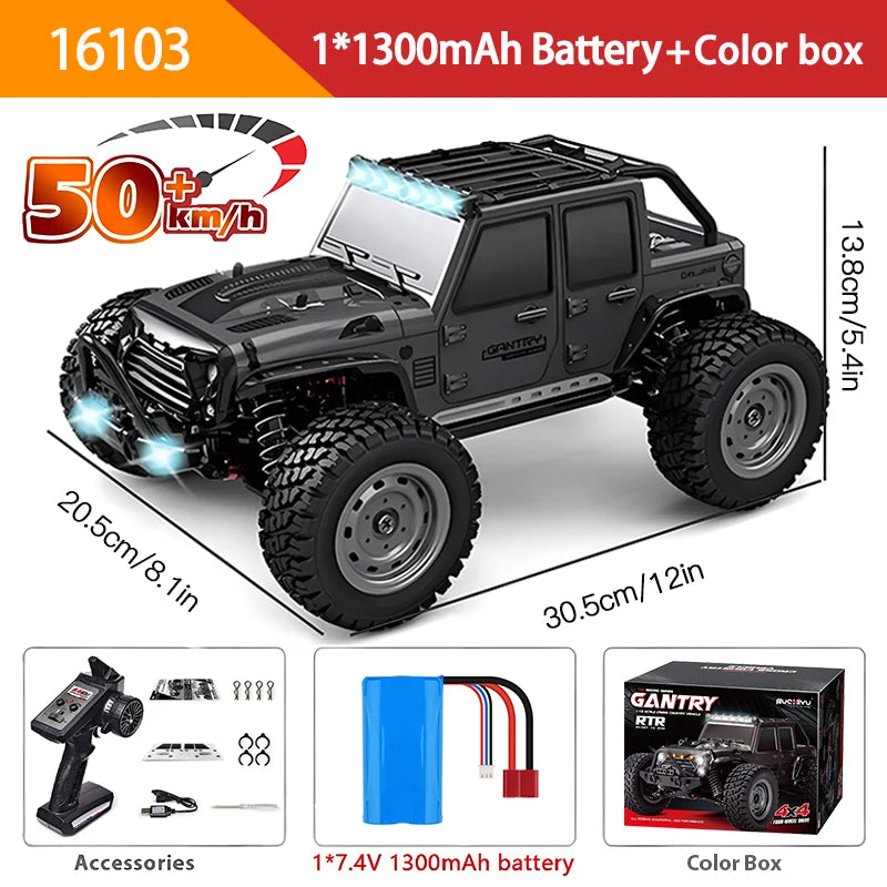 50km/hr (31 mph) Remote Controlled 4WD Off-Road Car