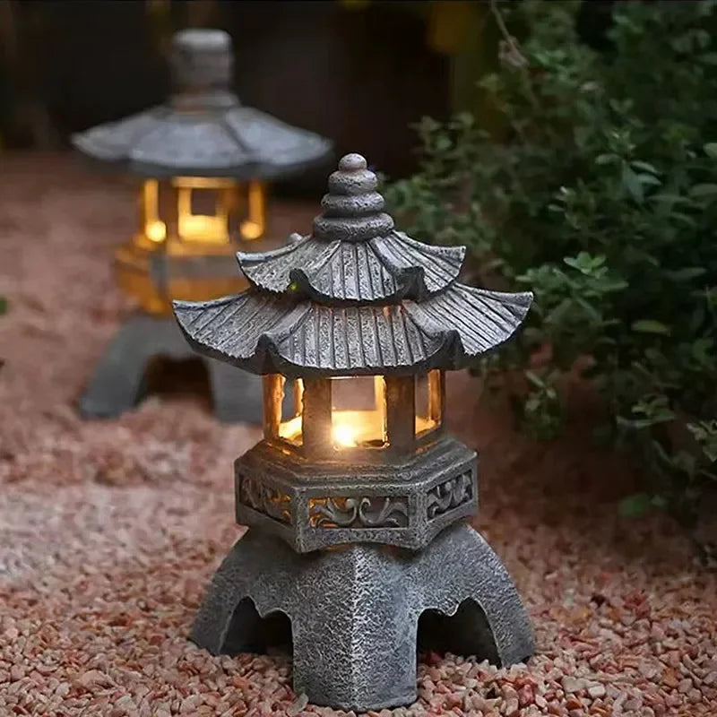 Solar Japanese Garden Lantern