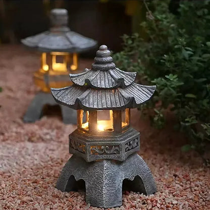 Solar Japanese Garden Lantern