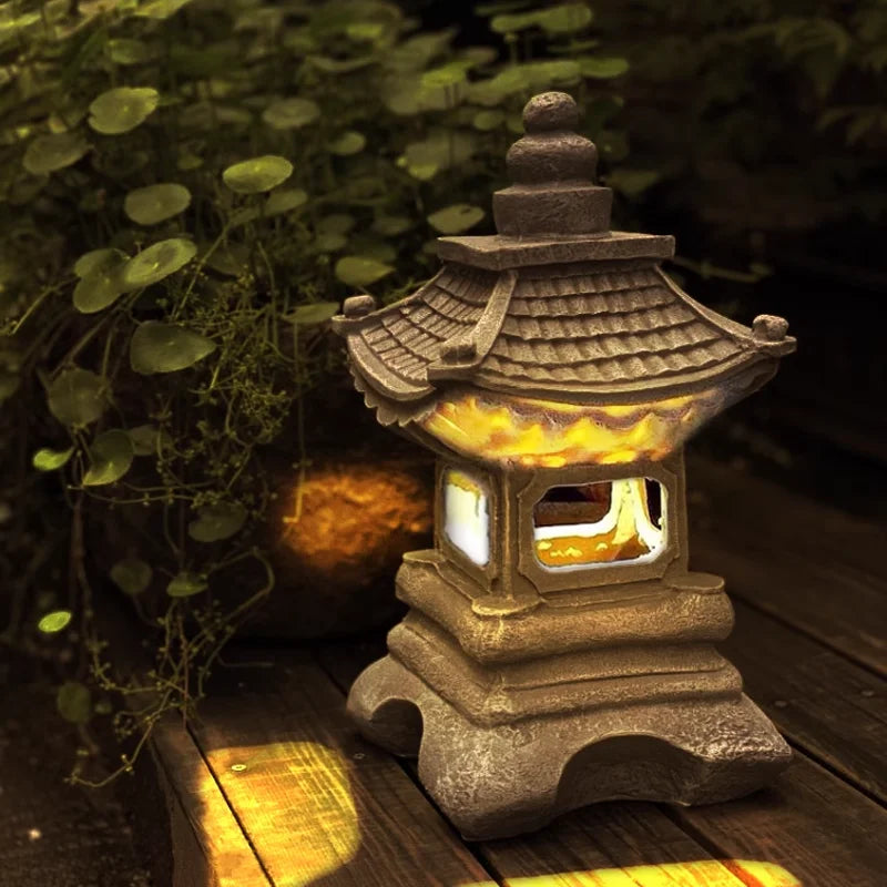 Solar Japanese Garden Lantern