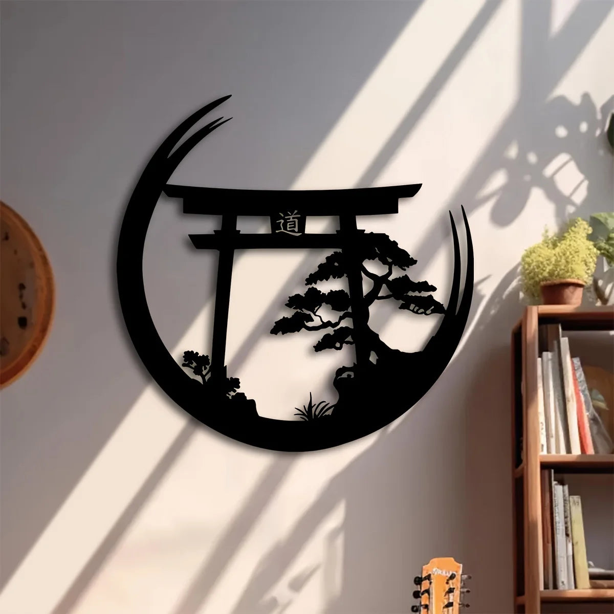Japanese Inspired Metal Wall Sculpture