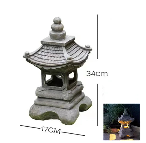 Solar Japanese Garden Lantern